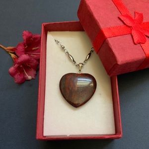3/$50 New Brecciated Jasper Pendant Necklace